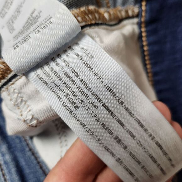 Mens Jeans Distressed blue ripped Hollister skinny jeans Advanced Stretch Sz 34 - Picture 5 of 11